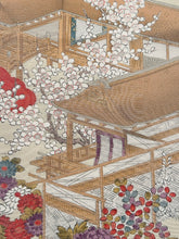 画像をギャラリービューアに読み込む, 家屋菊菖蒲楓流水風景模様【M】
