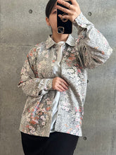 画像をギャラリービューアに読み込む, 紗綾型地紋にのり散らしに御所車模様【S】
