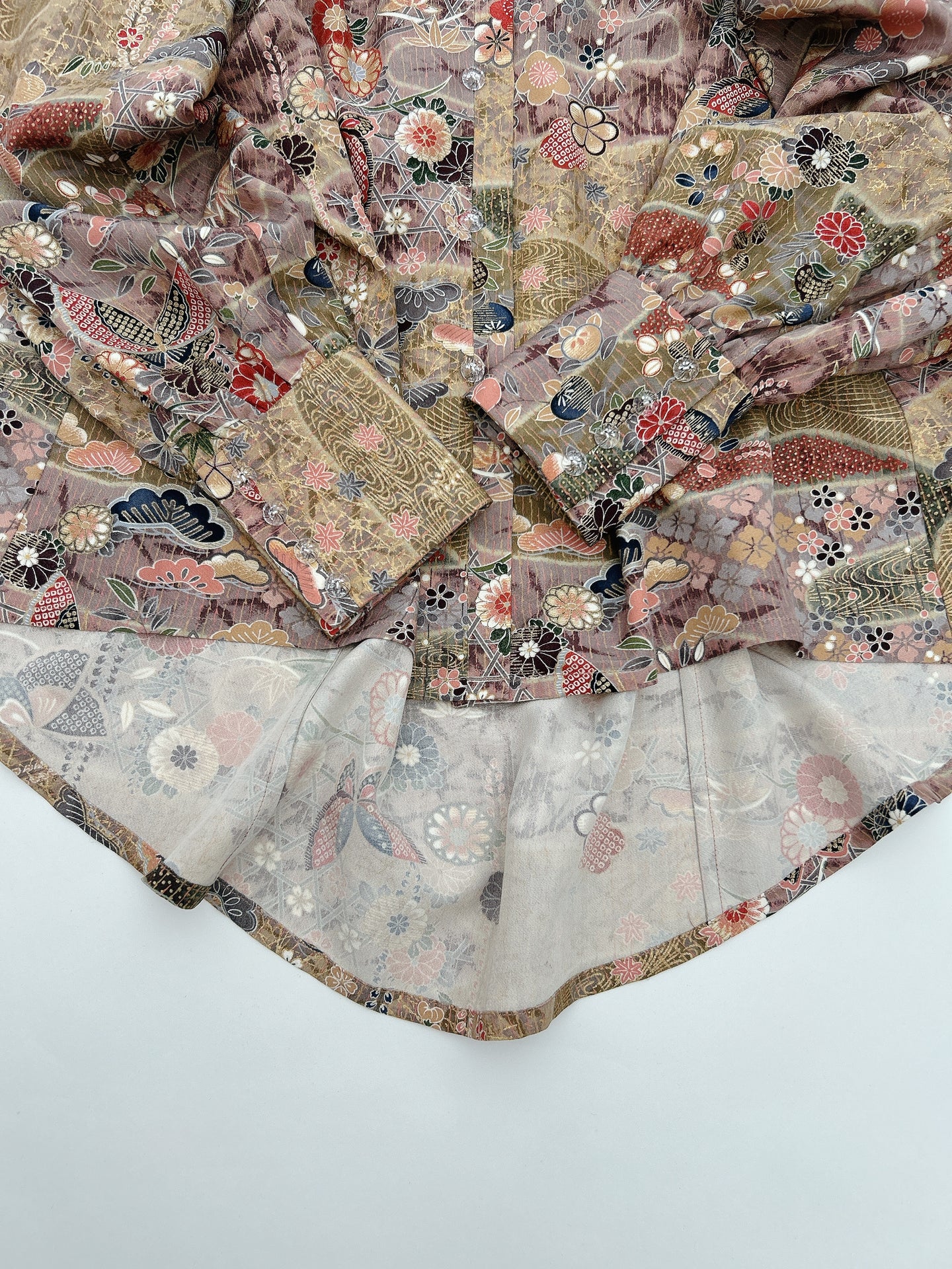 籠目蝶古典模様