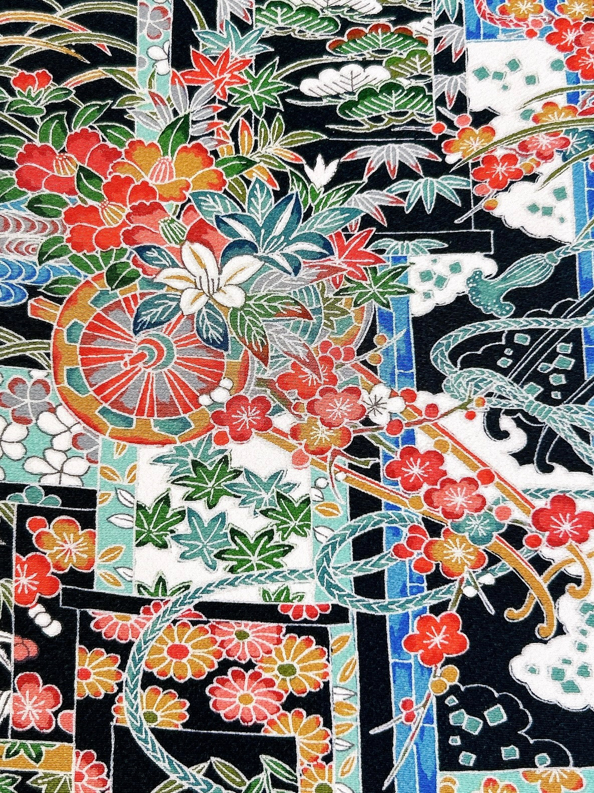 短冊絵に花車古典模様【ティアード】