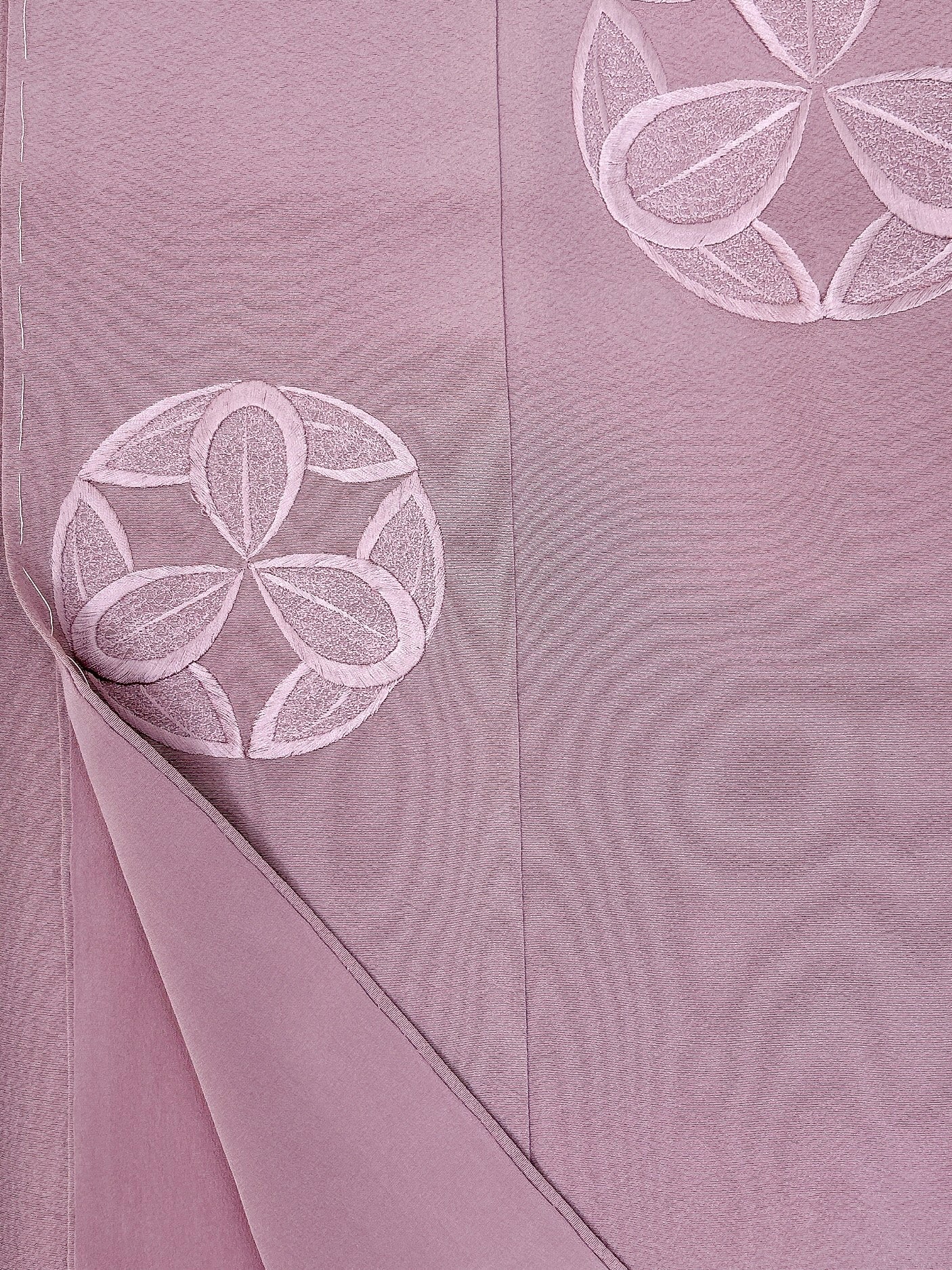 刺繍模様色無地【フォーマルシュッケニ】