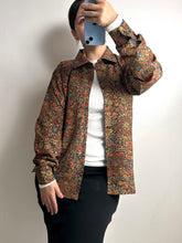 画像をギャラリービューアに読み込む, 手染め絵皿更紗模様【S】
