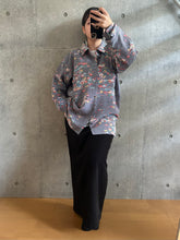 画像をギャラリービューアに読み込む, 山風景にお茶座敷花鳥模様【L】
