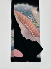 画像をギャラリービューアに読み込む, 【予約品】豪華黒留袖変わり扇模様量し染め(作家物)【フォーマルシュッケニ】
