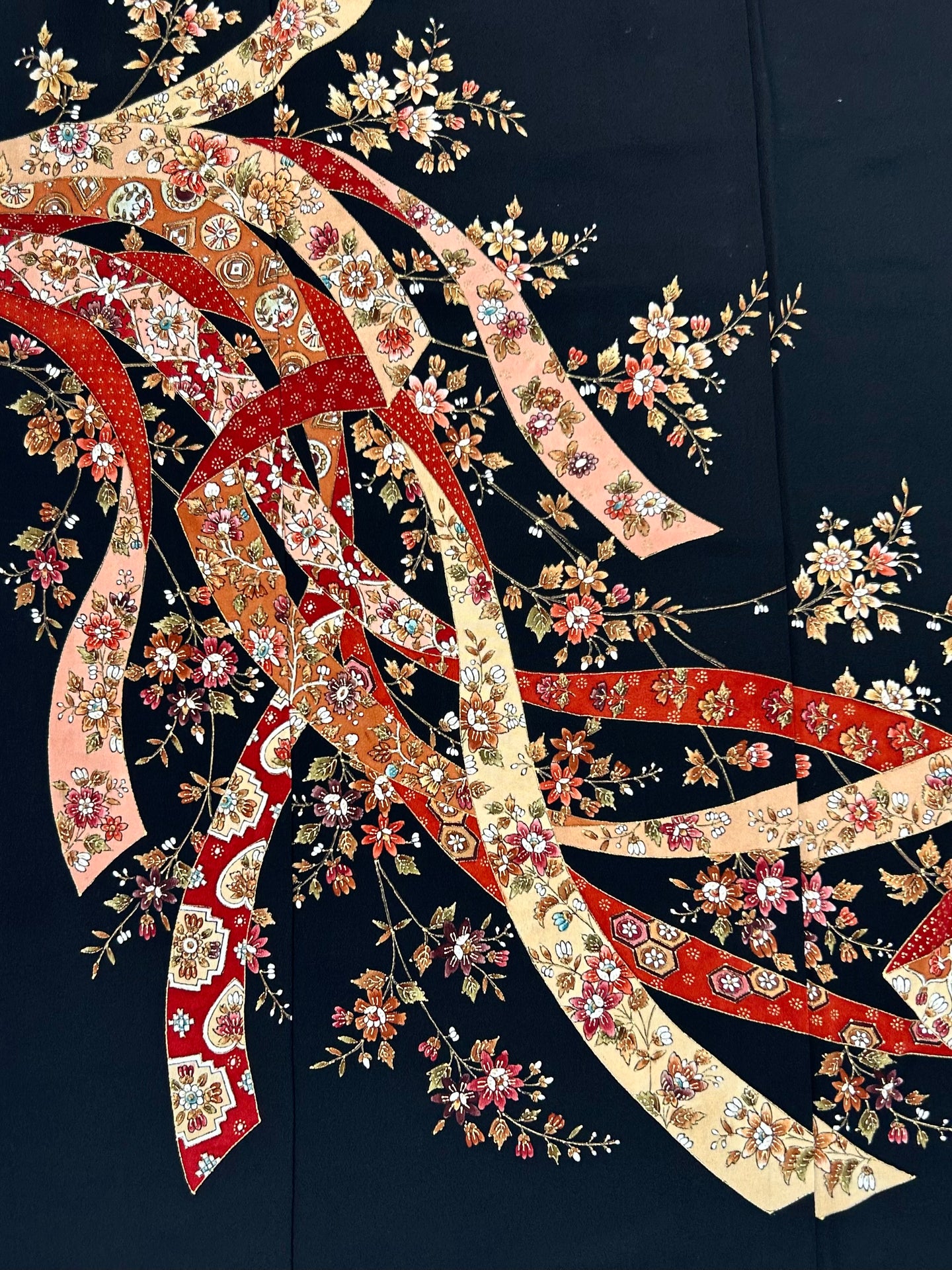 【予約品】枝花熨斗模様(作家物)黒留袖【フォーマルシュッケニ】