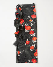 画像をギャラリービューアに読み込む, 変わり桧垣地紋尽くしに椿模様【シュッケニ・91㎝丈】
