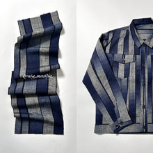 画像をギャラリービューアに読み込む, 縞暈し模様紬【ケニジャン】
