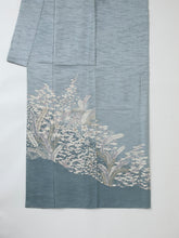 画像をギャラリービューアに読み込む, 雲割れ地紋に葉花模様【袷】
