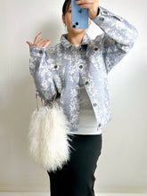 画像をギャラリービューアに読み込む, 縞唐花模様紬【ケニジャン】
