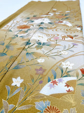 画像をギャラリービューアに読み込む, 流水扇面鴛鴦花模様・暈し染め【フォーマルシュッケニ】
