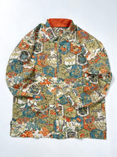 画像をギャラリービューアに読み込む, 亀甲に壺花松絵暈し模様・手染め【L】
