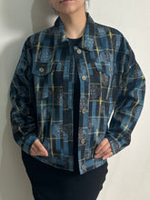 画像をギャラリービューアに読み込む, 絣暈し孔子に華模様紬【ケニジャン】
