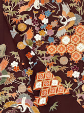 画像をギャラリービューアに読み込む, 鶴に松竹梅吉祥模様【フォーマルシュッケニ】
