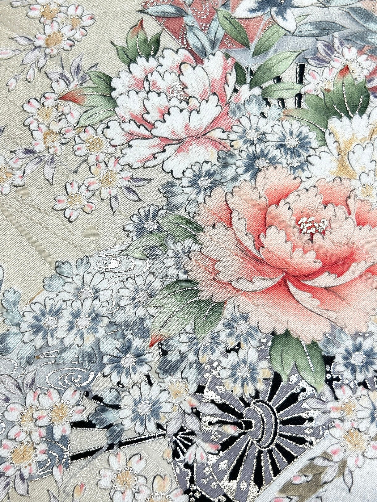 花車模様に扇絵【ティアード】