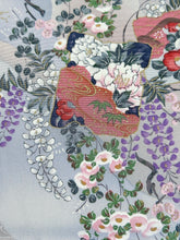 画像をギャラリービューアに読み込む, 破れ色紙に藤花模様【ティアード】
