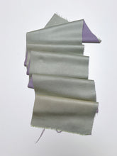 画像をギャラリービューアに読み込む, 刺繍・暈し絣織り・柳鼠×藤色両面無地【六つ釦】【限定】
