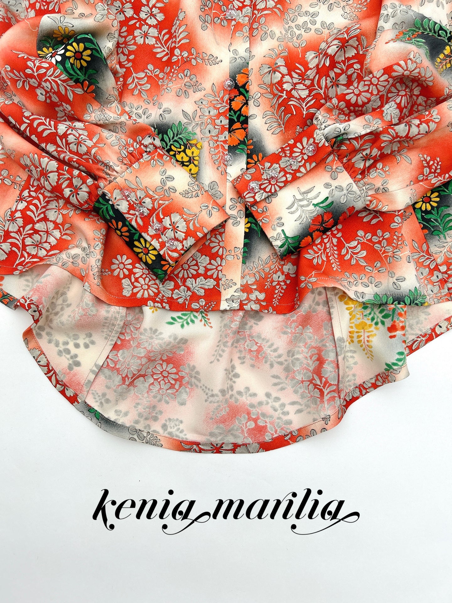 暈し抽象藤絵模様