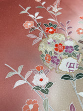 画像をギャラリービューアに読み込む, 雪輪絵に草花暈し模様【袷】
