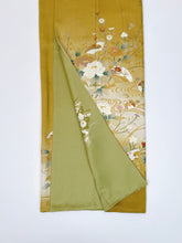 画像をギャラリービューアに読み込む, 流水扇面鴛鴦花模様・暈し染め【フォーマルシュッケニ】

