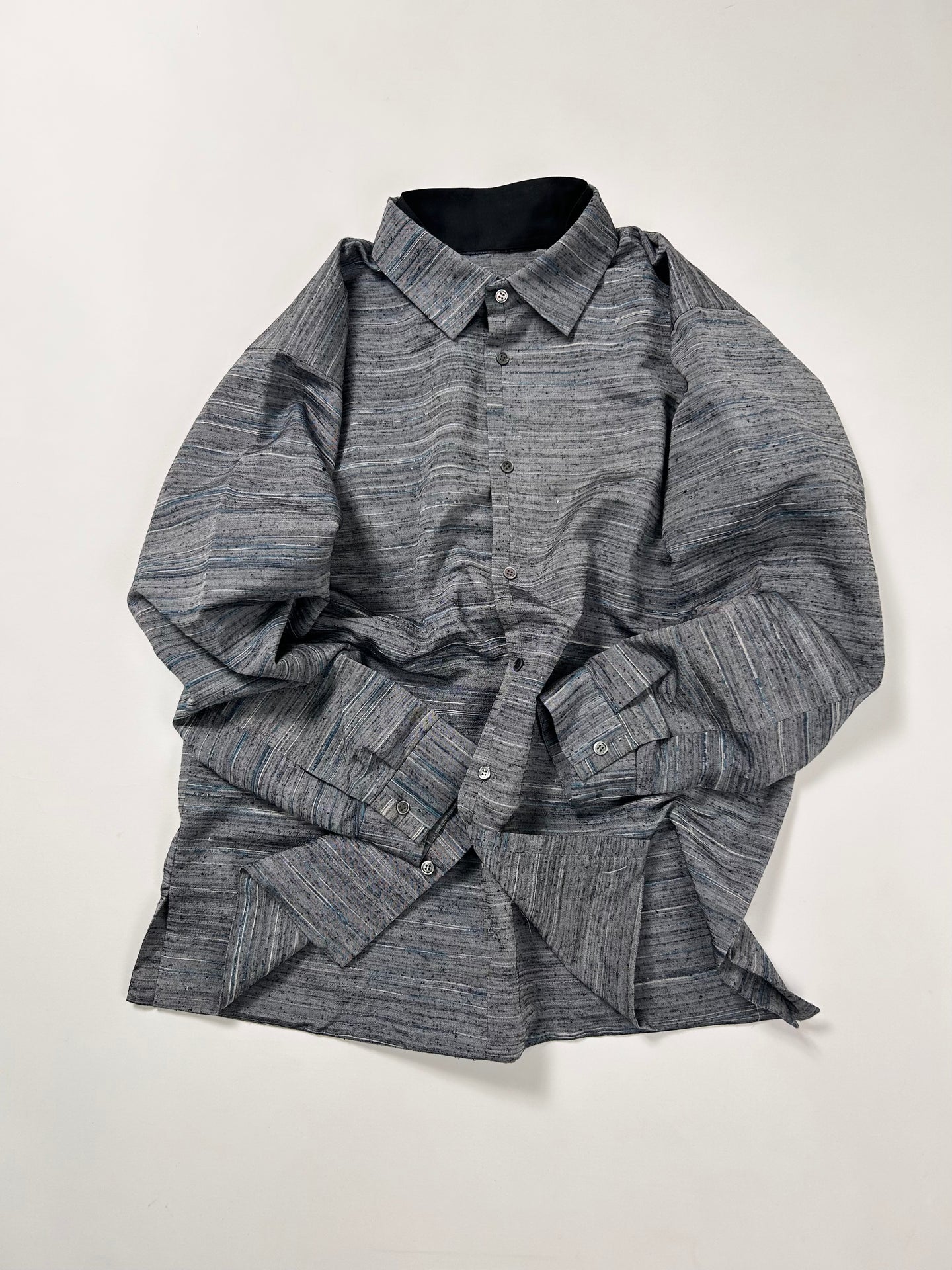 横段節模様紬 【L】