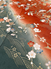 画像をギャラリービューアに読み込む, 流水飾花模様暈し染め金銀彩【フォーマルシュッケニ】
