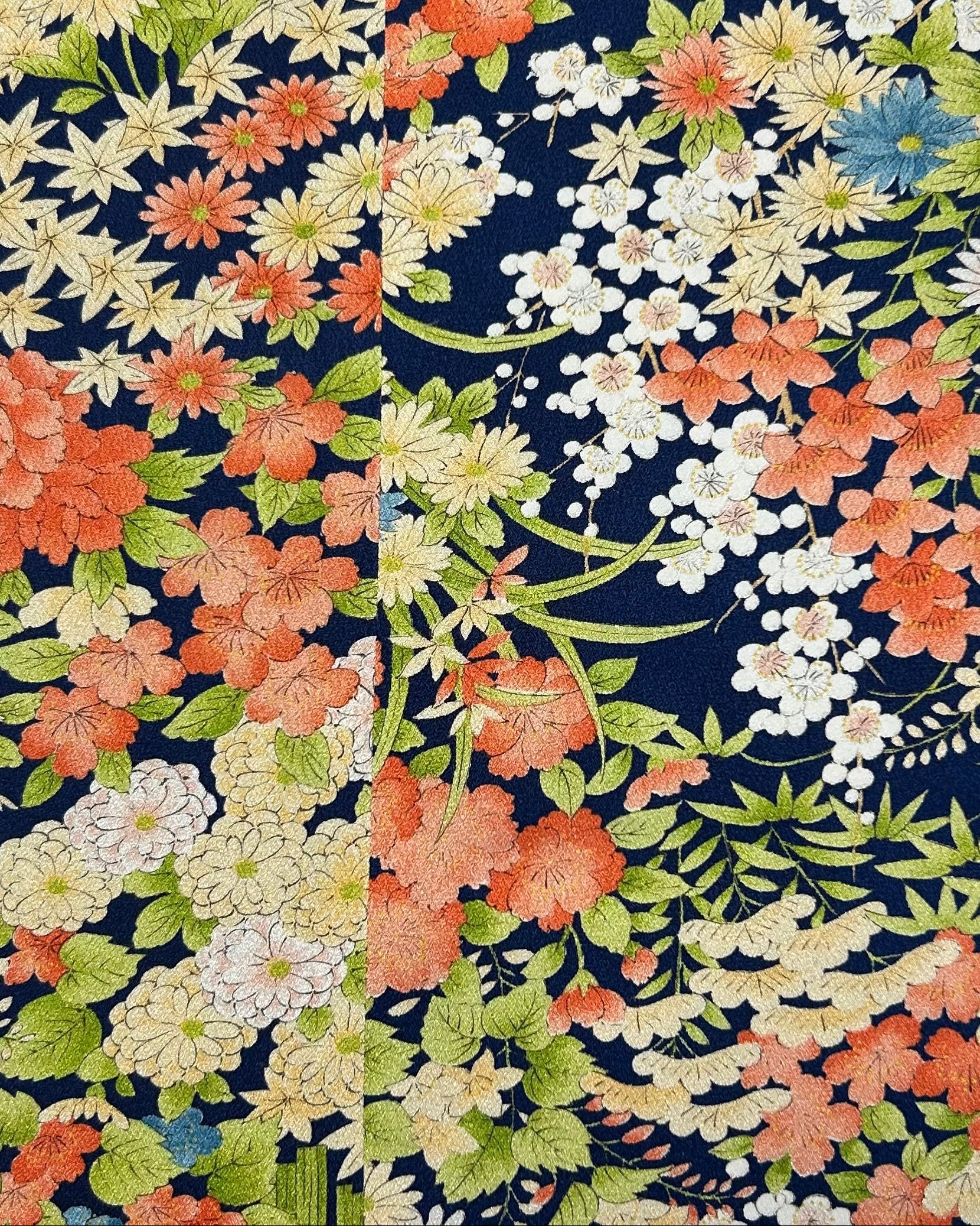 keniamarilia シュッケニ 石畳に花・古典柄総地紋 着物スカート シュッケニ – keniamarilia