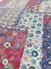 画像をギャラリービューアに読み込む, 切嵌更紗草花模様(縮緬)【91㎝丈】
