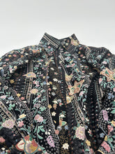 画像をギャラリービューアに読み込む, 金彩縁桔梗古典柄模様
