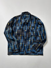 画像をギャラリービューアに読み込む, 絣暈し孔子に華模様紬【ケニジャン】
