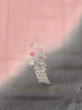画像をギャラリービューアに読み込む, スワトウ刺繍短冊絵に暈し模様【袷】
