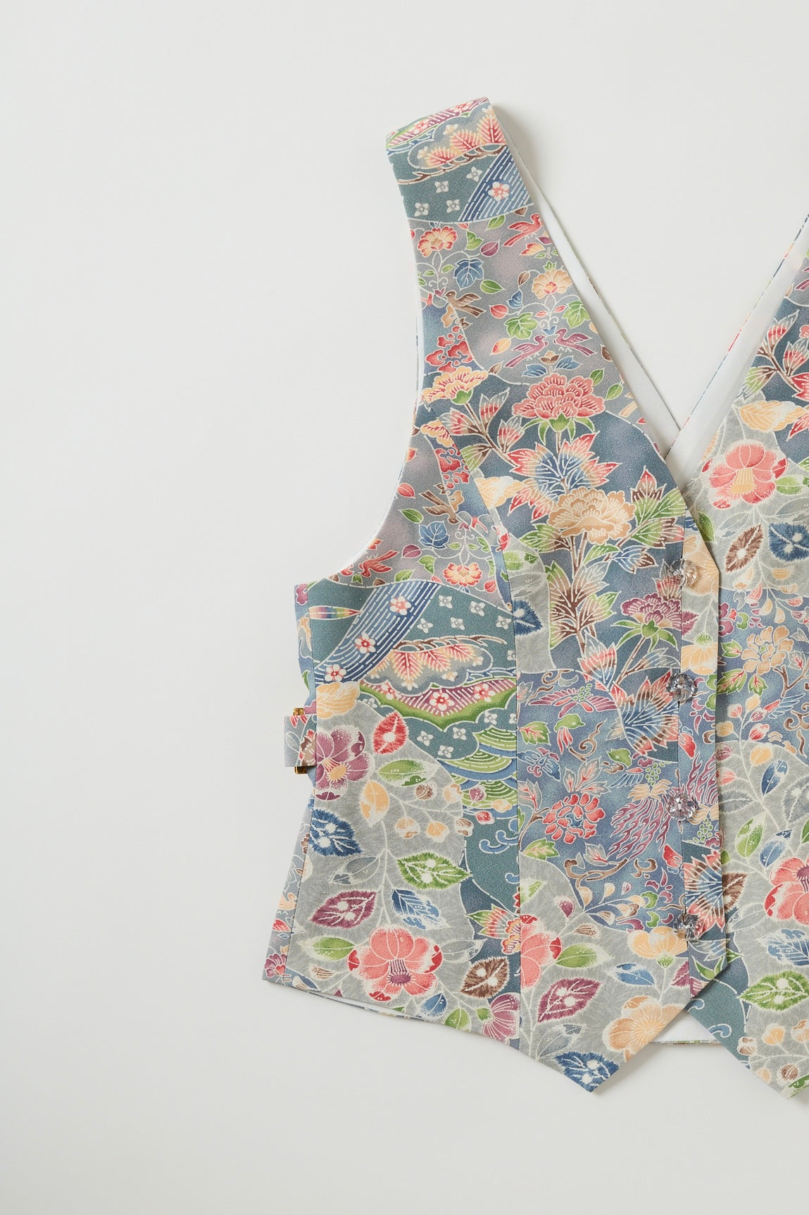 辻ヶ花に更紗模様 【ベスト単品】