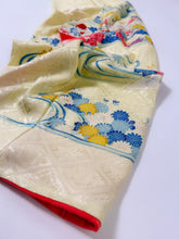 画像をギャラリービューアに読み込む, 【予約品】古典地紋に鶴花尽くし模様（ビンテージ
