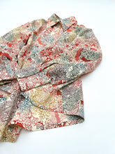 画像をギャラリービューアに読み込む, 暈し四季草花型染模様
