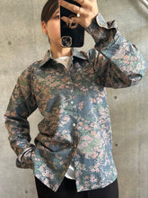 画像をギャラリービューアに読み込む, 流水に草花人物模様・紬【S】
