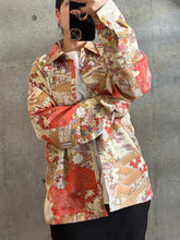 画像をギャラリービューアに読み込む, 家屋菊菖蒲楓流水風景模様【M】
