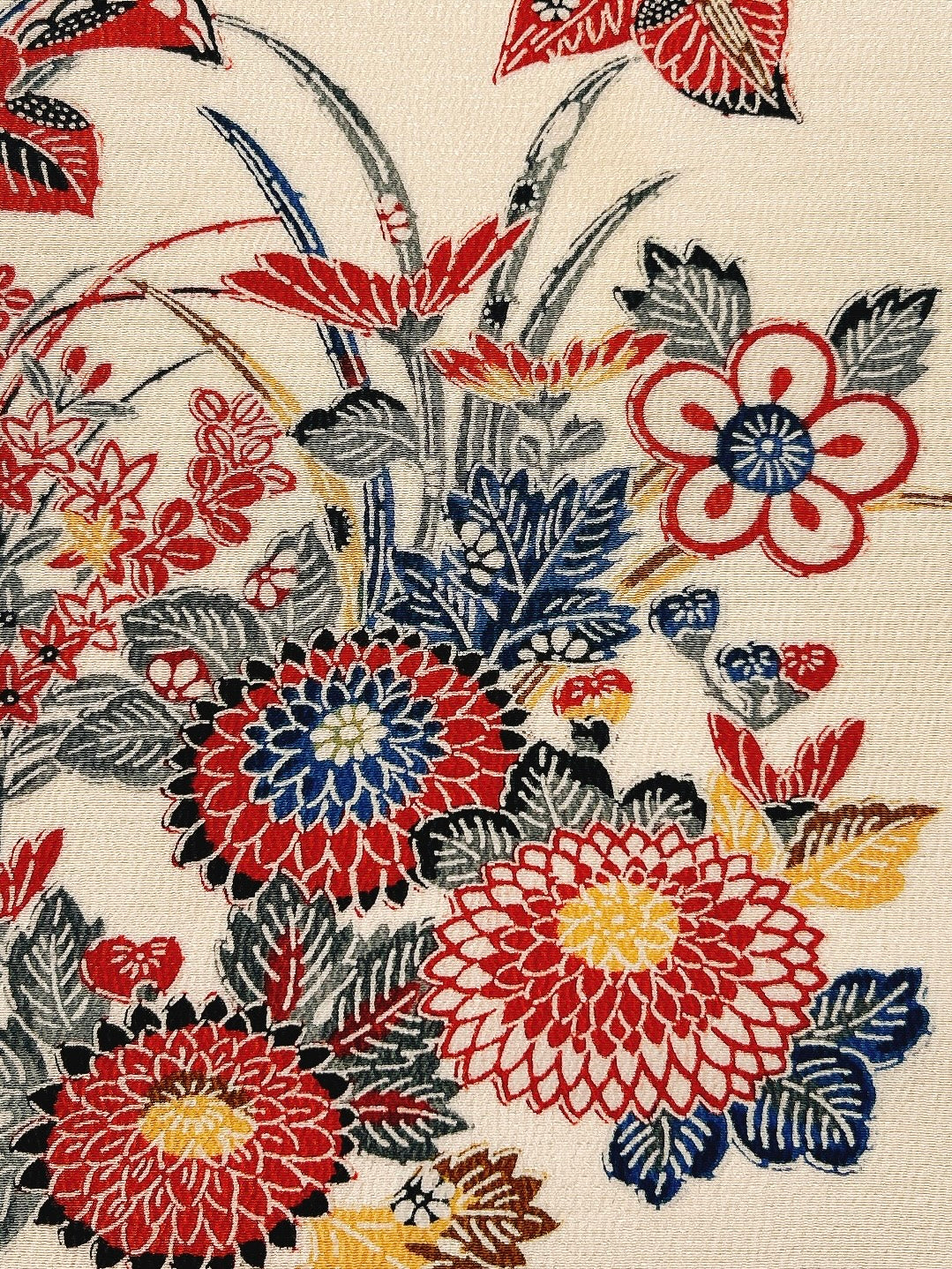 大倫菊・菖蒲花型染【S】