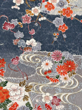 画像をギャラリービューアに読み込む, 暈し流水花絵模様【六つ釦】
