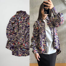 画像をギャラリービューアに読み込む, ろうけつ染草花模様【ブラウス】
