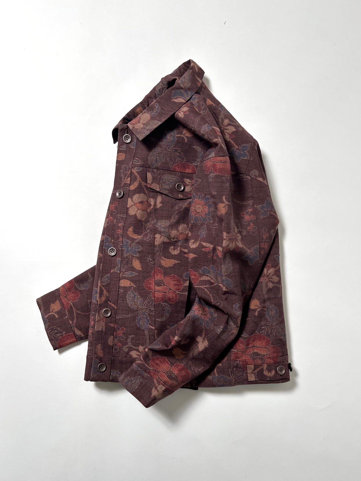 唐花暈し織り紬【ケニジャン】