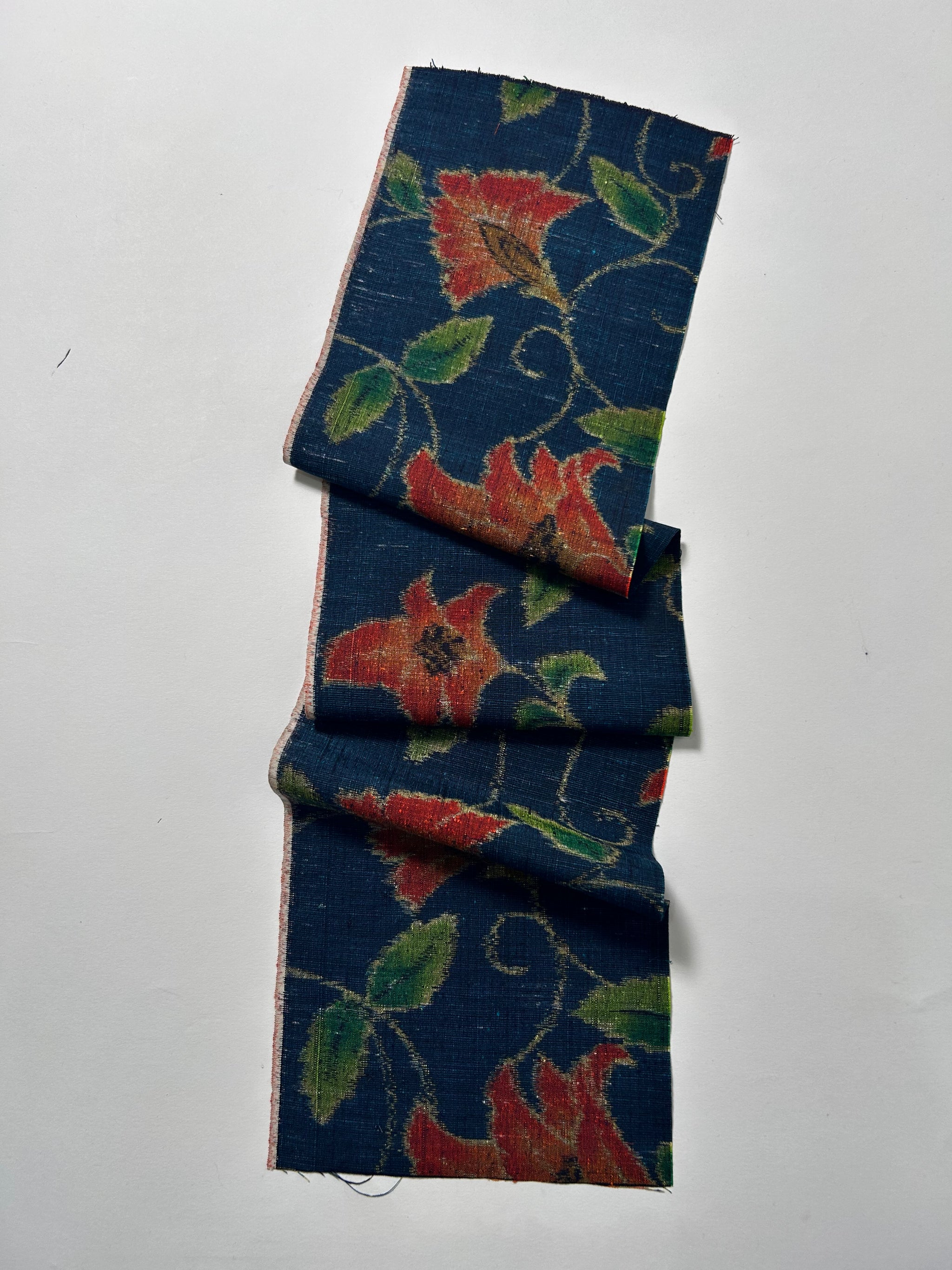 ケニアマリリア　ケニジャン（デニム風ジャケット）　多色の横節紬　フリーサイズ ケニアマリリア ケニジャン（デニム風ジャケット） 多色の横節紬