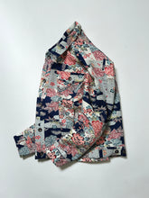 画像をギャラリービューアに読み込む, 牡丹に梅松雲鳥模様紬【ケニジャン】
