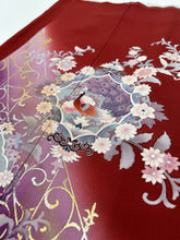 画像をギャラリービューアに読み込む, 孔雀更紗花模様・彩暈し染め金彩【フォーマルシュッケニ】⚠️八掛シミあり
