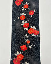 画像をギャラリービューアに読み込む, 変わり桧垣地紋尽くしに椿模様【シュッケニ・91㎝丈】
