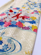 画像をギャラリービューアに読み込む, 【予約品】古典地紋に鶴花尽くし模様（ビンテージ
