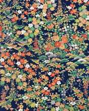 画像をギャラリービューアに読み込む, 四季の草花尽くし絵【シュッケニ・81㎝丈】
