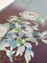 画像をギャラリービューアに読み込む, 草花模様の暈し染め(花箔)銀彩(作家物)【フォーマルシュッケニ】
