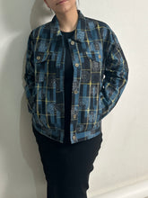 画像をギャラリービューアに読み込む, 絣暈し孔子に華模様紬【ケニジャン】
