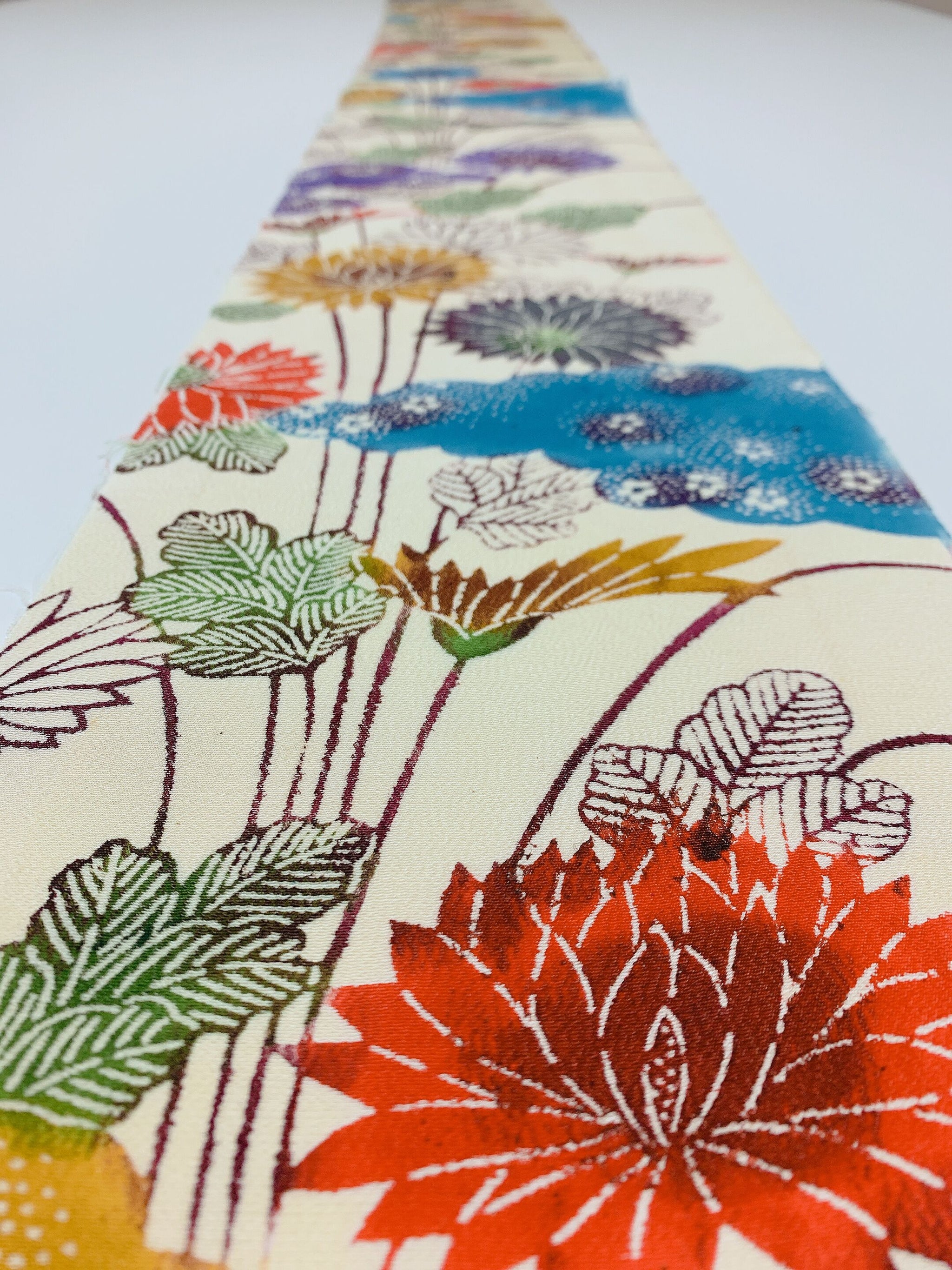 ケニスカ 型染め花模様 タックラップスカート ケニスカ 型染め花模様 タックラップスカート