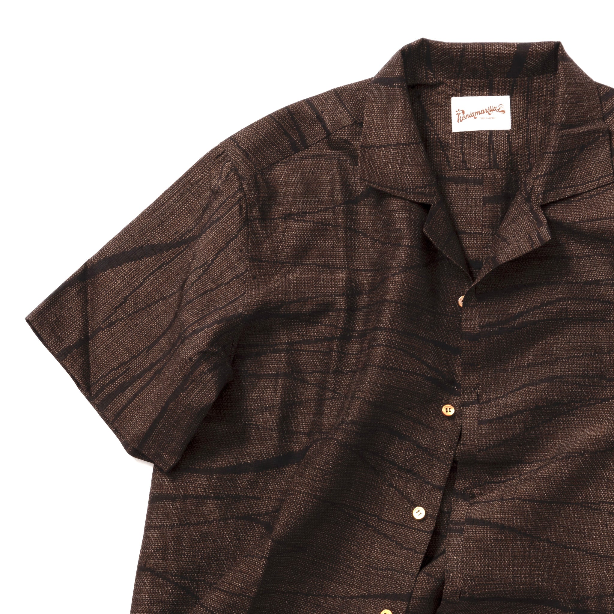 変わり横段模様織り出し手織り紬【L】 – keniamarilia